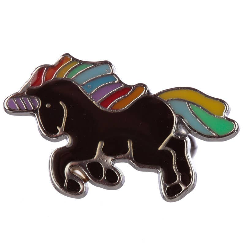 Puckator Ltd - Wholesale Klassiek speelgoed - Kinderen - Betoverende moodring met regenboog eenhoorn1