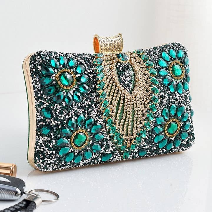 Plush Looks - Wholesale Clutch Bag - Women's - Fashion Rhinestone Embellished Clutch6