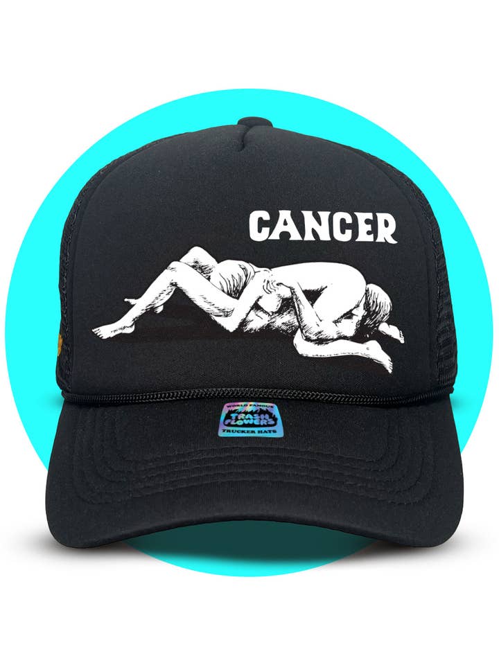 Cancer Zodiac Trucker Hat for wholesale by Trash Flowers Trucker Hats