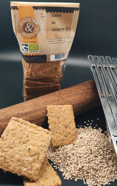 Pain & Nature - Wholesale Crackers - SESAME CRACKERS0
