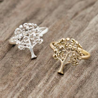 apple tree ring-gold for wholesale by Wild Abandon Jewelry