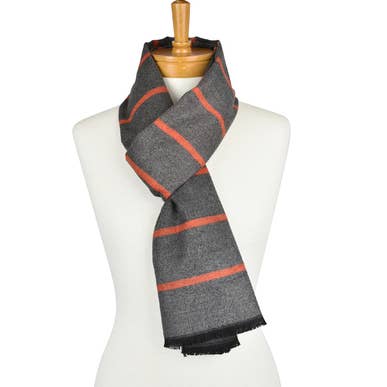 THSS1640 Orange: Vendbare Multi Striber for engroshandel hos Taylor Hill Scarves & Co