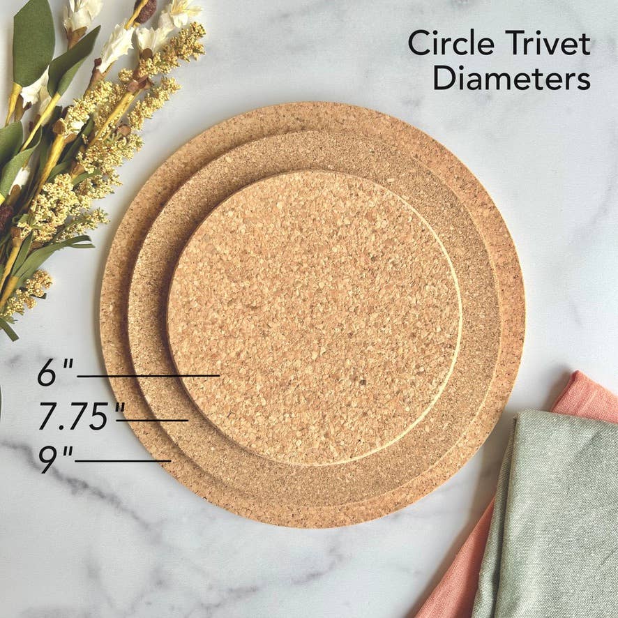 The Lillie Pad - Wholesale Trivet - Custom Zip Code and City Cork Trivet Hot Pad - Circle4
