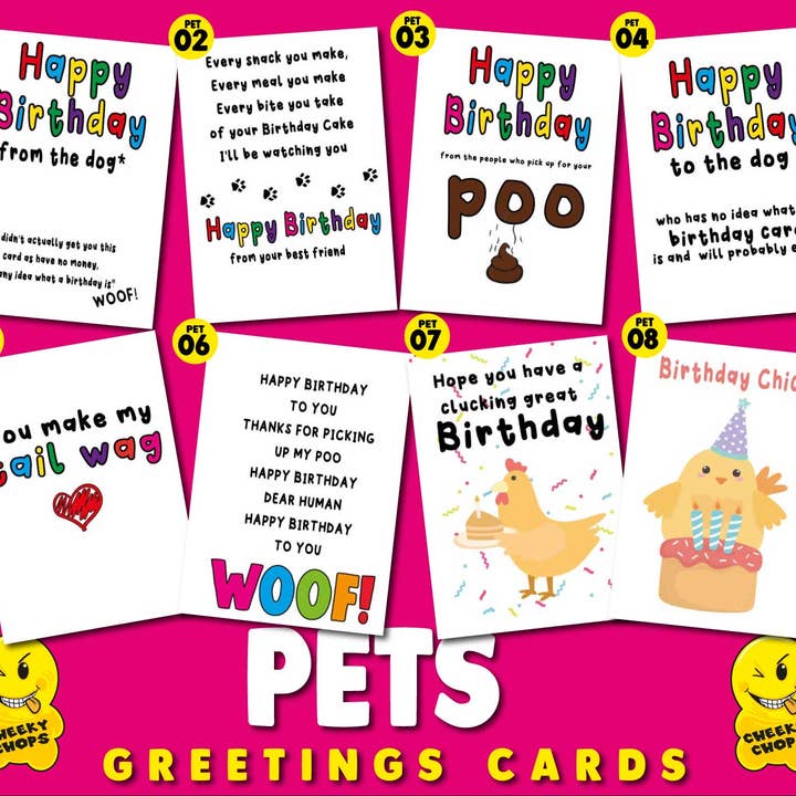 Cheeky Chops Cards & Wanky Candles – wholesale Birthday card – Here's my bumhole - Funny Pet Cat Birthday Card