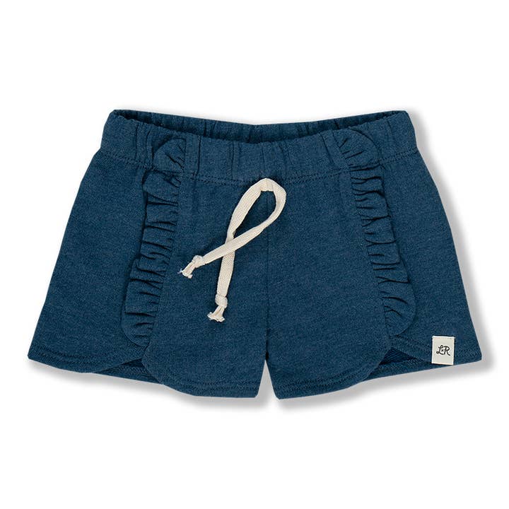 Shorts com babados retrô para céu noturno por atacado de Little Road Co.