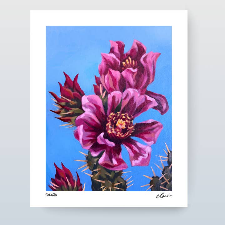Impression Cholla pour la vente par Painting the Southwest