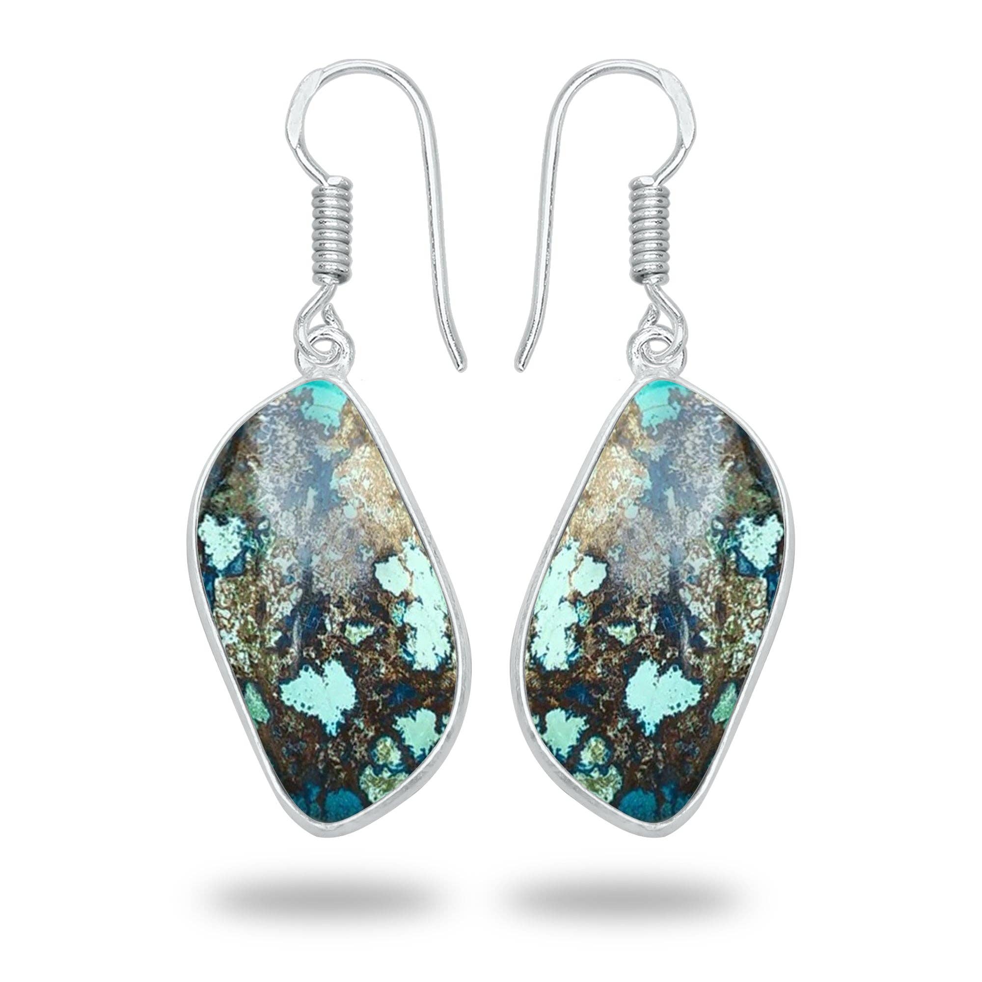 Handmade Jewels – wholesale Dangle earrings – Azurite Earrings – Silver-Plated Bezel, Artisan | Made to Order8
