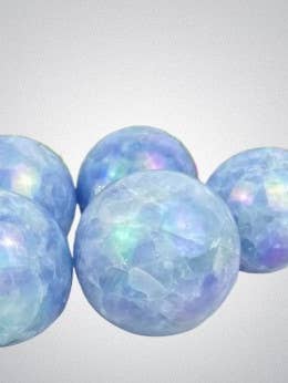 Blue Calcite Crystal Sphere (1 kg/2.2 lbs pack) for wholesale by AmazeU