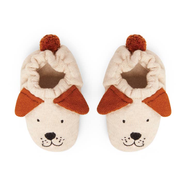 Sophie Home Ltd - Wholesale Booties - Baby - Cotton Knit Baby Booties - Dog