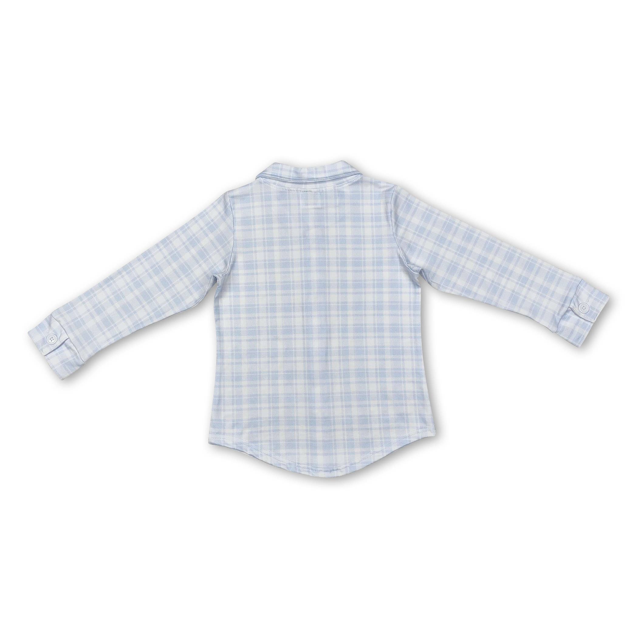 Yawoo Garments - Vente Body (sans pieds) – bébé - Barboteuse bébé fille avec nœud bleu clair et manches courtes.3
