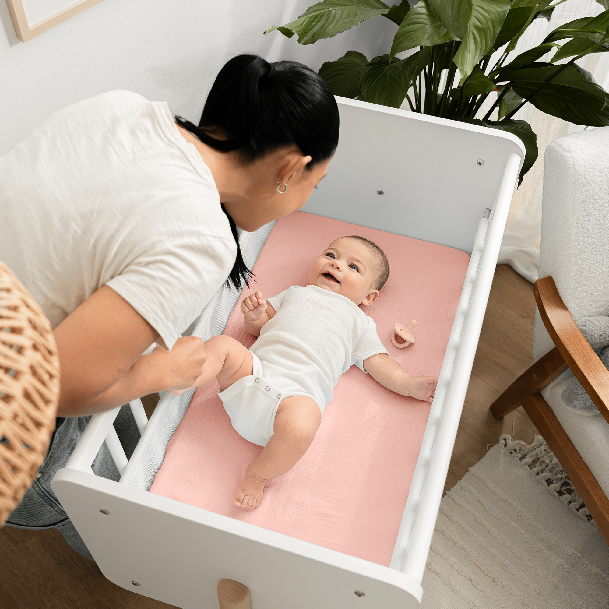 Comfy Cubs - Wholesale Cot/Crib Sheets - Muslin Bassinet Sheet, 100% Soft Cotton Fabric by Comfy Cubs7