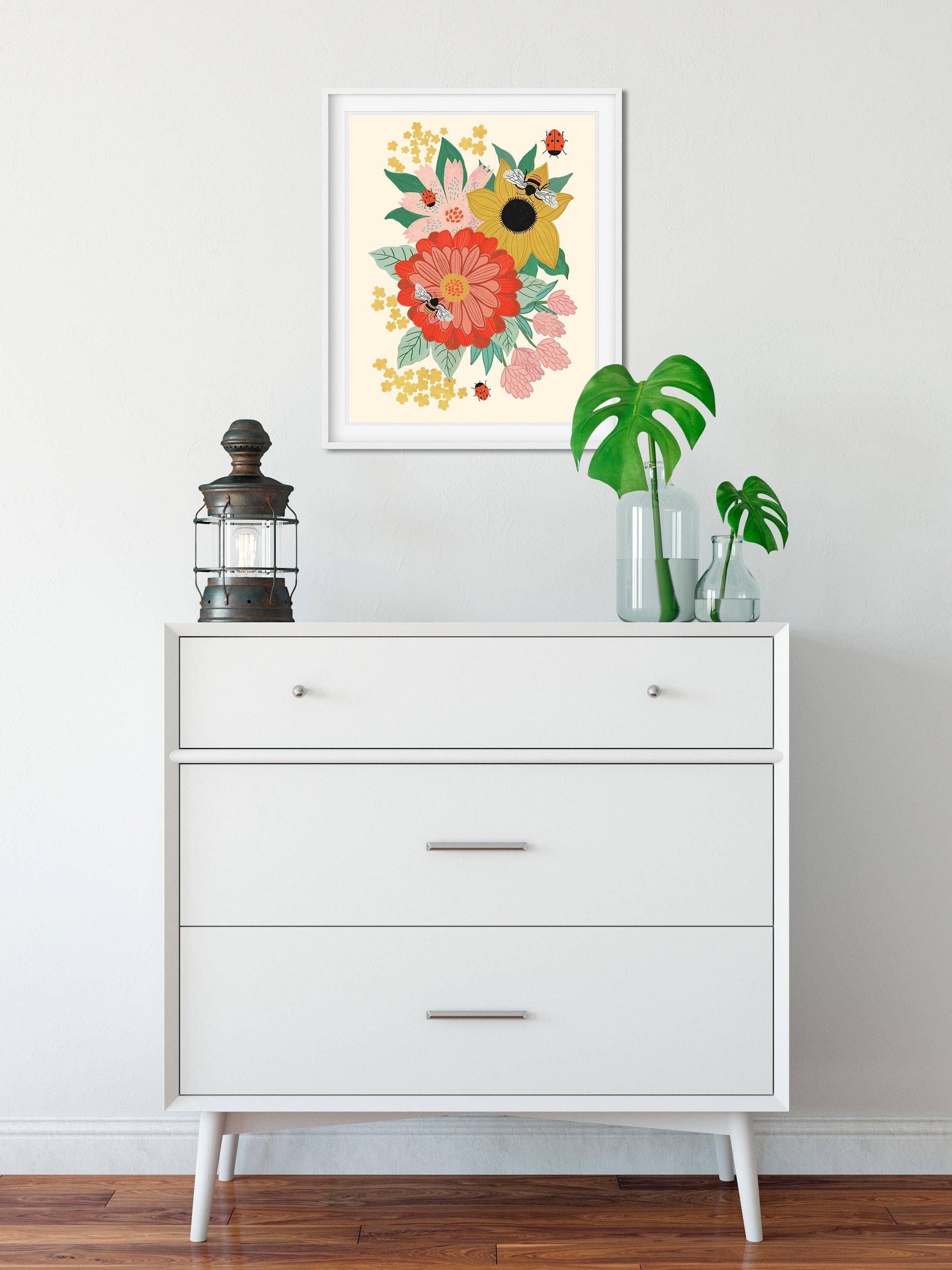 Dream Folk Studio – Engroshandel Kunsttryk – Pollinator Garden - Kunsttryk1