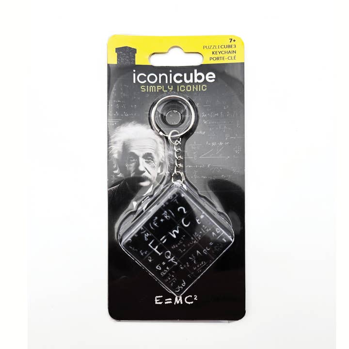 Porta-chaves E=MC² 3x3 por atacado de ICONICUBE