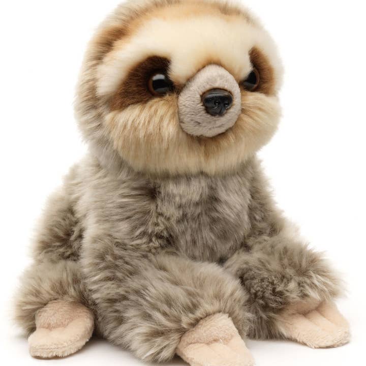 Uni Toys - Wholesale Stuffed/Plush Toy - Kids & Baby - Sloth sitting - 18 cm (height) - cuddly/plush toy