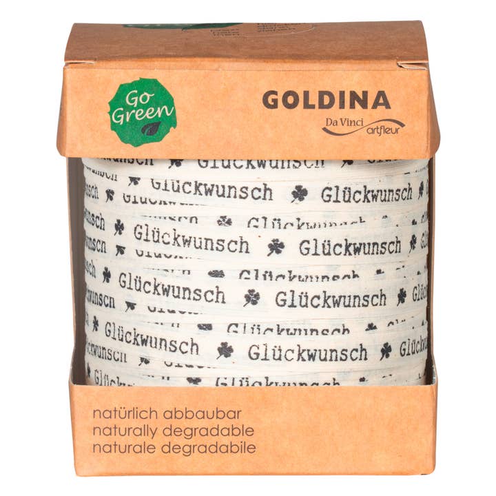 Ringband Gratulation, B10Mm, L100M, Natur för wholesale av Vosteen