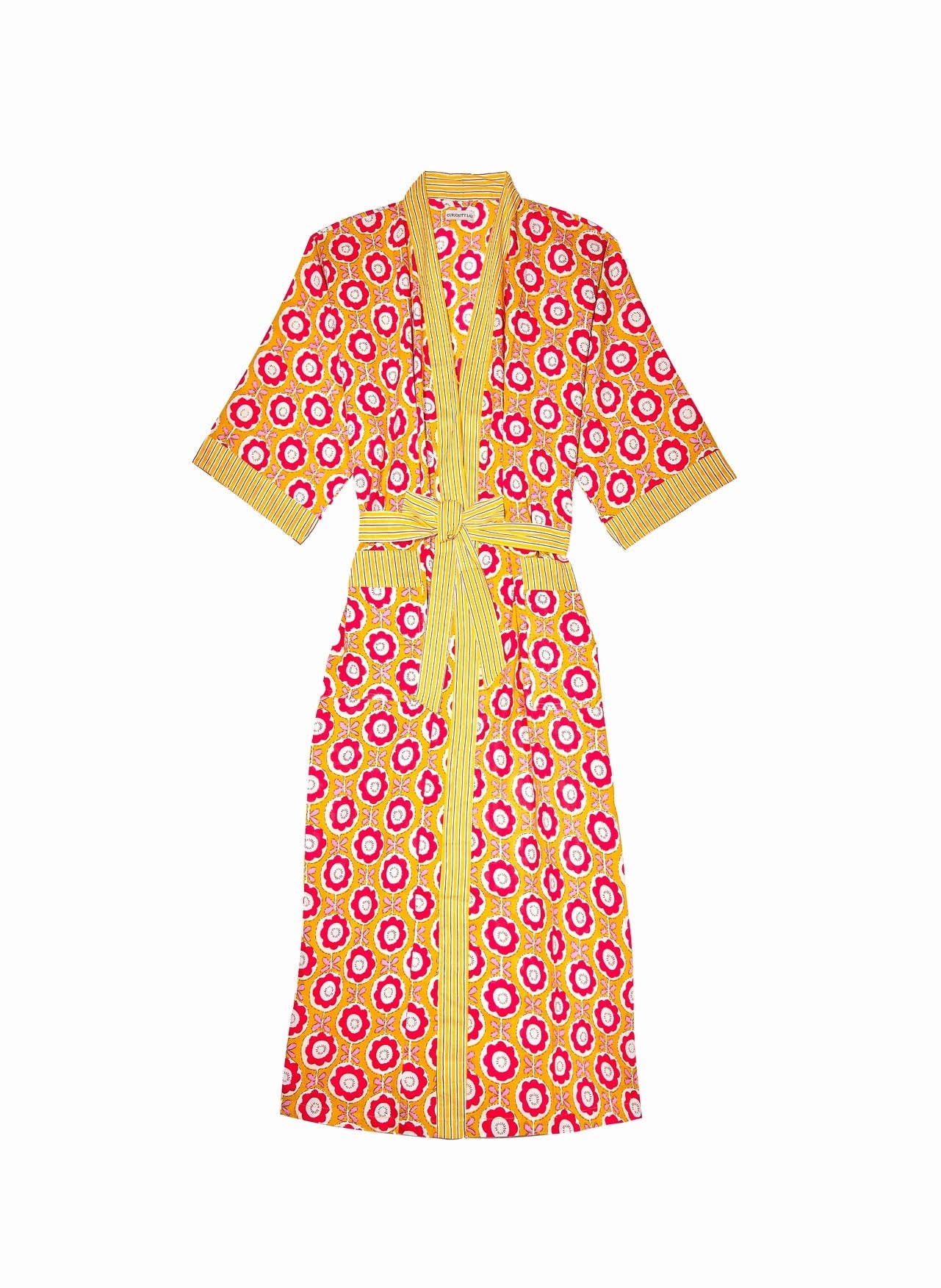 Curiosity Lab - Vendita all'ingrosso Kimono - Donna - Kimono lungo in cotone indiano Mandu12