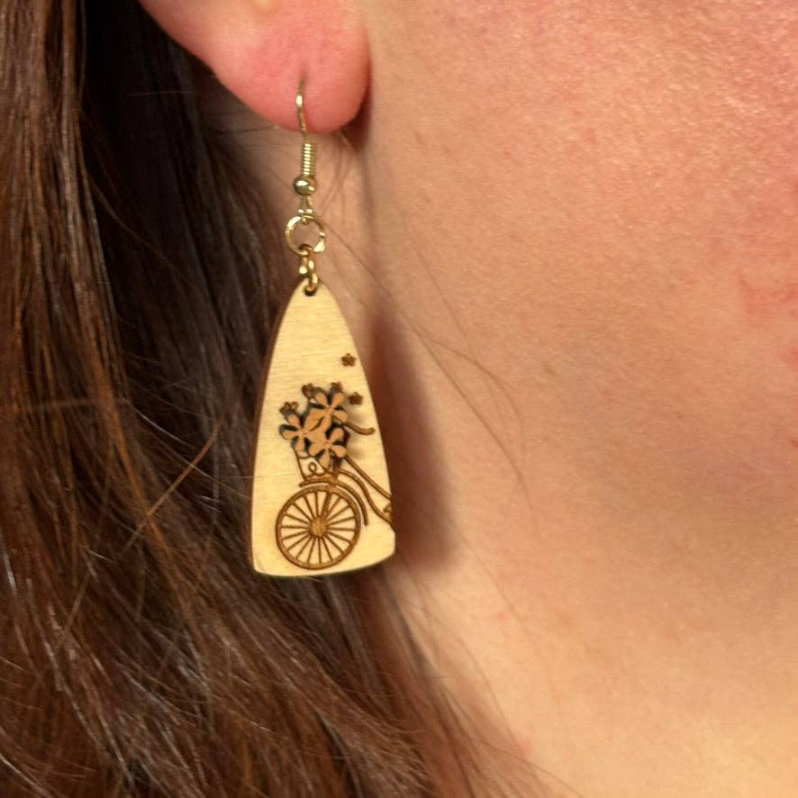 Lizabell Studio - Wholesale Dangle Earrings - Bicycle Bloom Earrings1