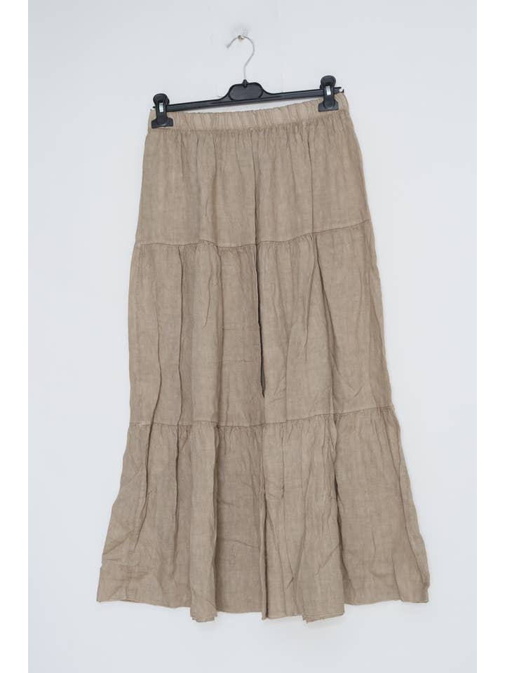 LÉA & LUC - Wholesale Skirt - Women's - 100% Linen Skirt REF. 83483
