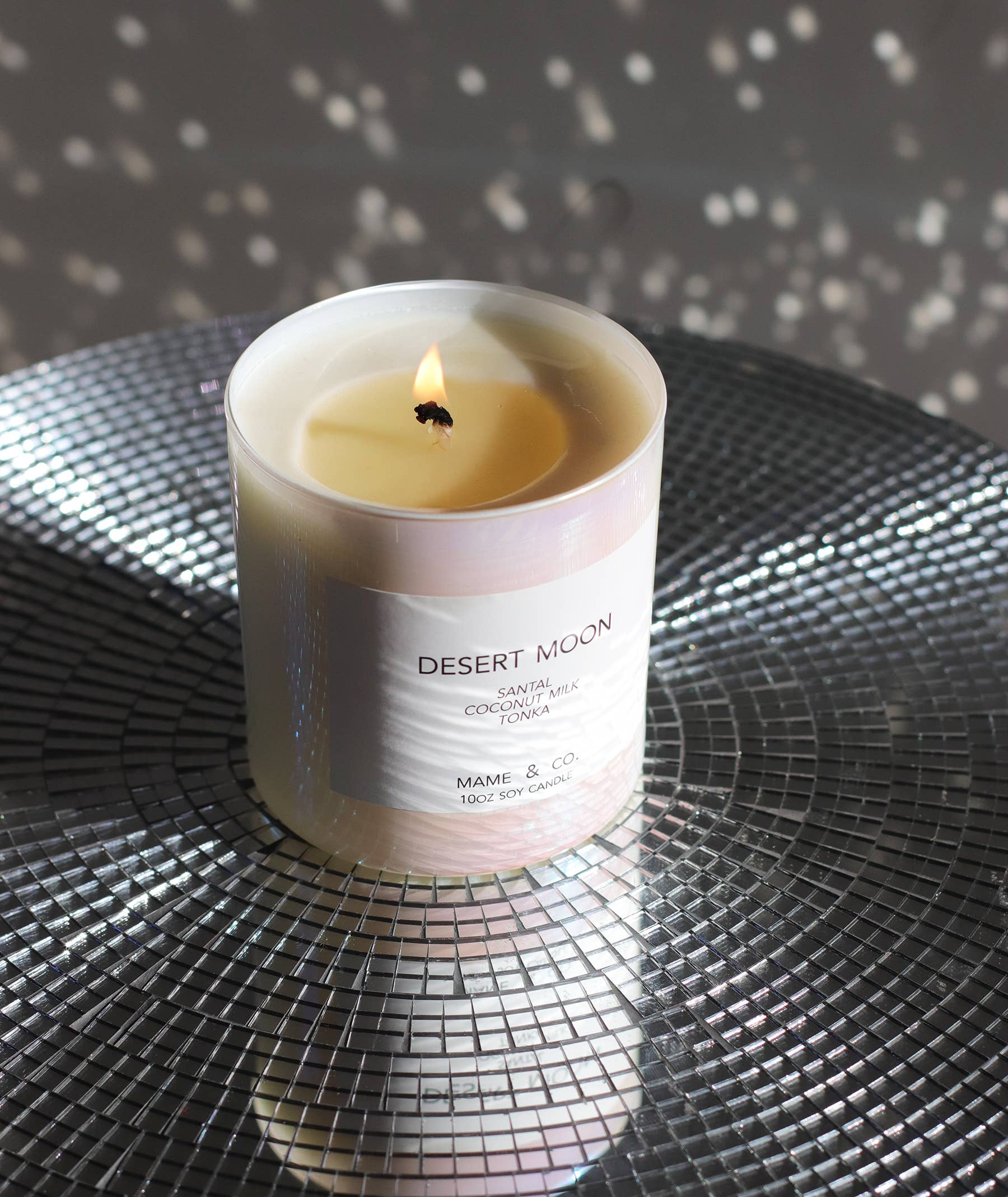 MAME Soy Candles - Wholesale Jar/Filled Candle - Desert Moon 10oz soy wax candle1