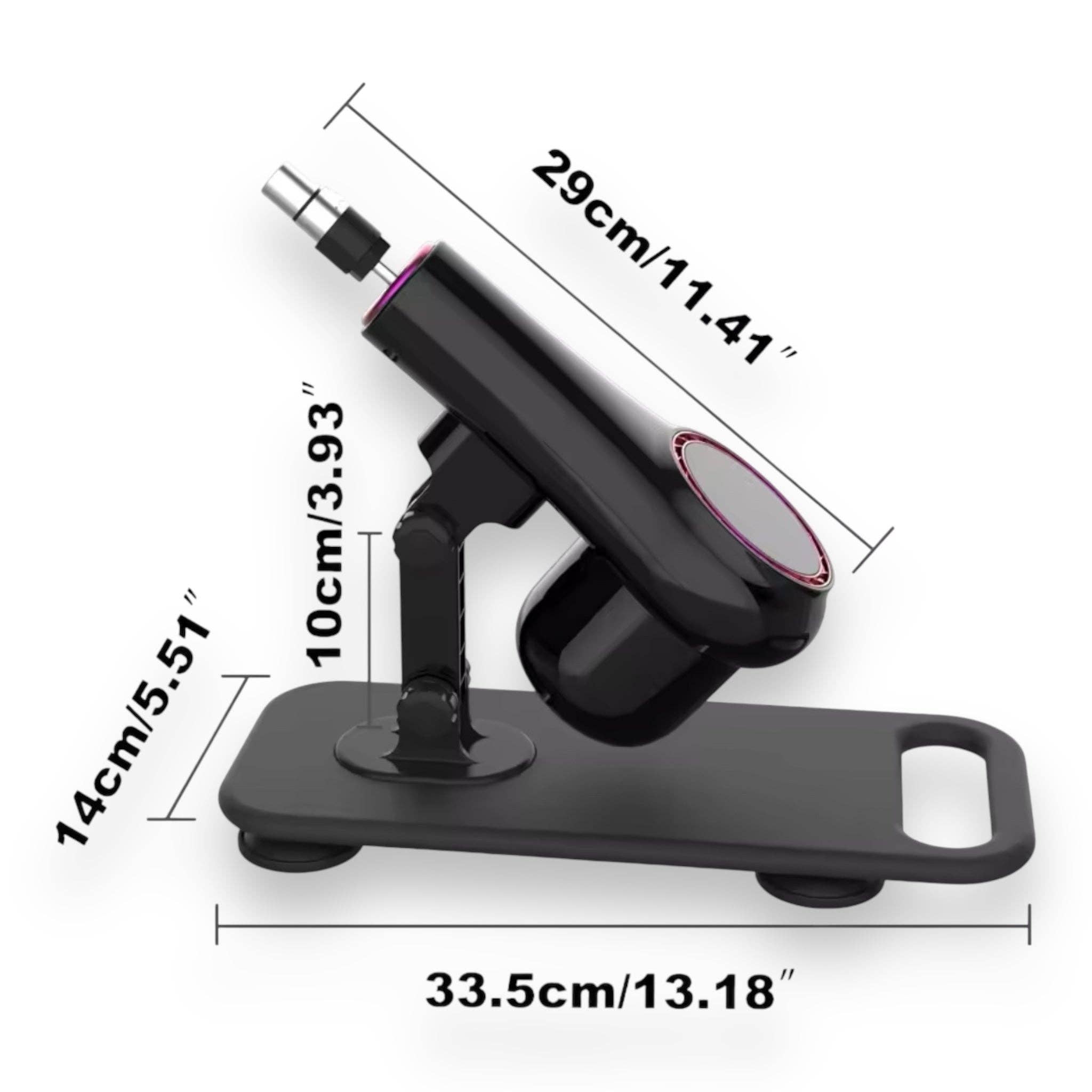 Kinky Pleasure - Wholesale Sex Toy - Kinky Pleasure - AX107 - Fuck Machine with Crystal Dildo Attachment - Remote Control - Includes 2 Attachments9