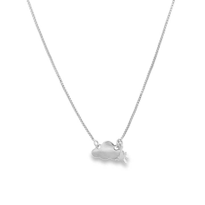 MIA Jewelry - Vendita all'ingrosso Collana con ciondolo/pendaglio - Collana Airplane & Cloud (H57)1