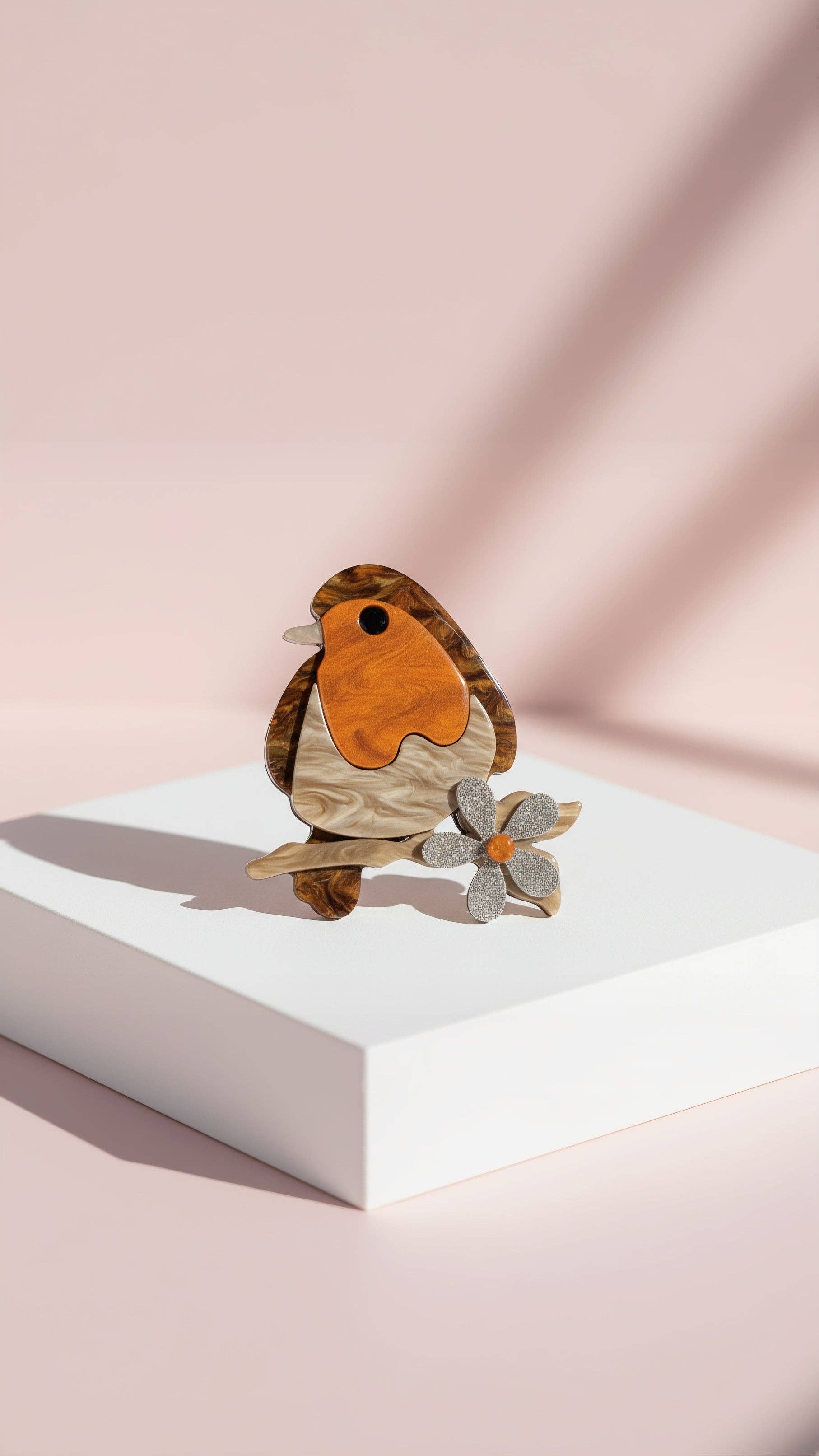 Arya Jewellery Wholesale - Wholesale Brooch - Acrylic Robin Festive Brooch