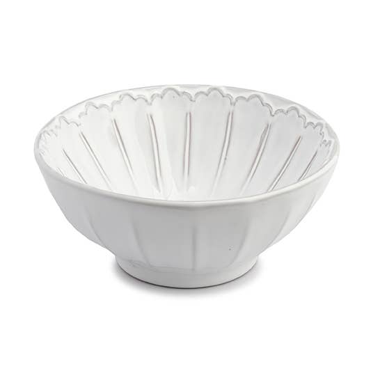 Bella Bianca Cresta Cereal Bowl for wholesale by Arte Italica & Crown Linen Designs