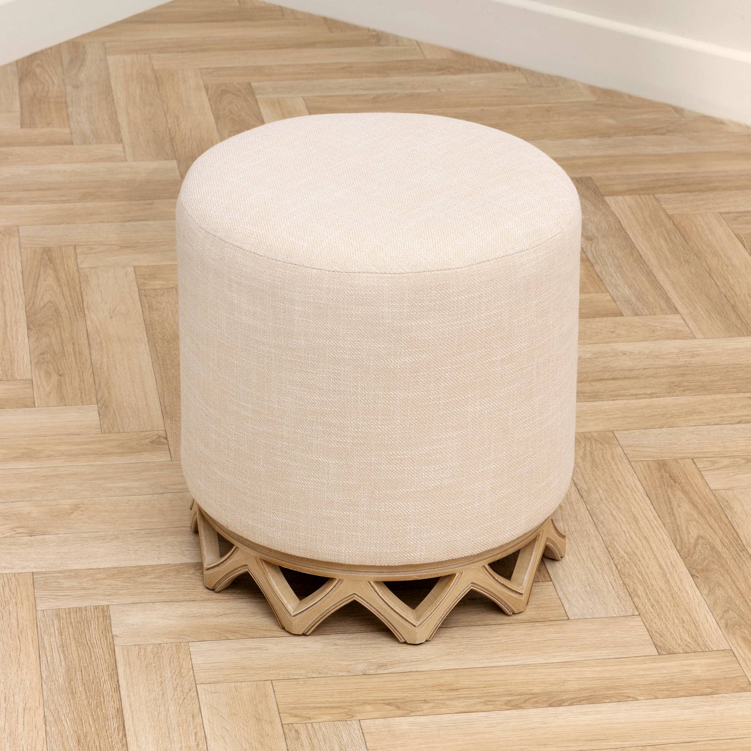 Clara Footstool Oak for wholesale on Faire3