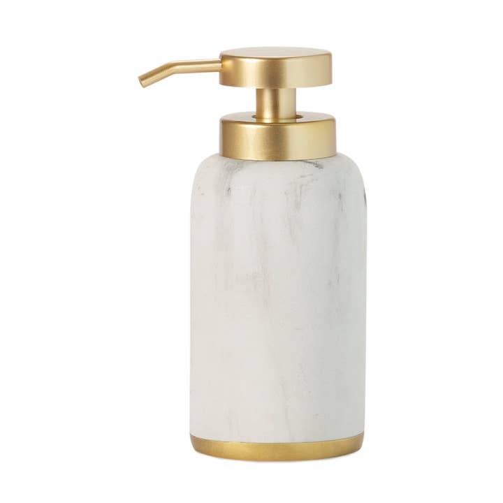 Klassischer weiß marmorierter Badezimmerspender für den Großhandel von Andrea House