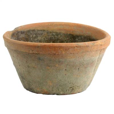 HomArt - Wholesale Plant Pot - Rustic Terra Cotta Oval Pot - Sm - Antique Red