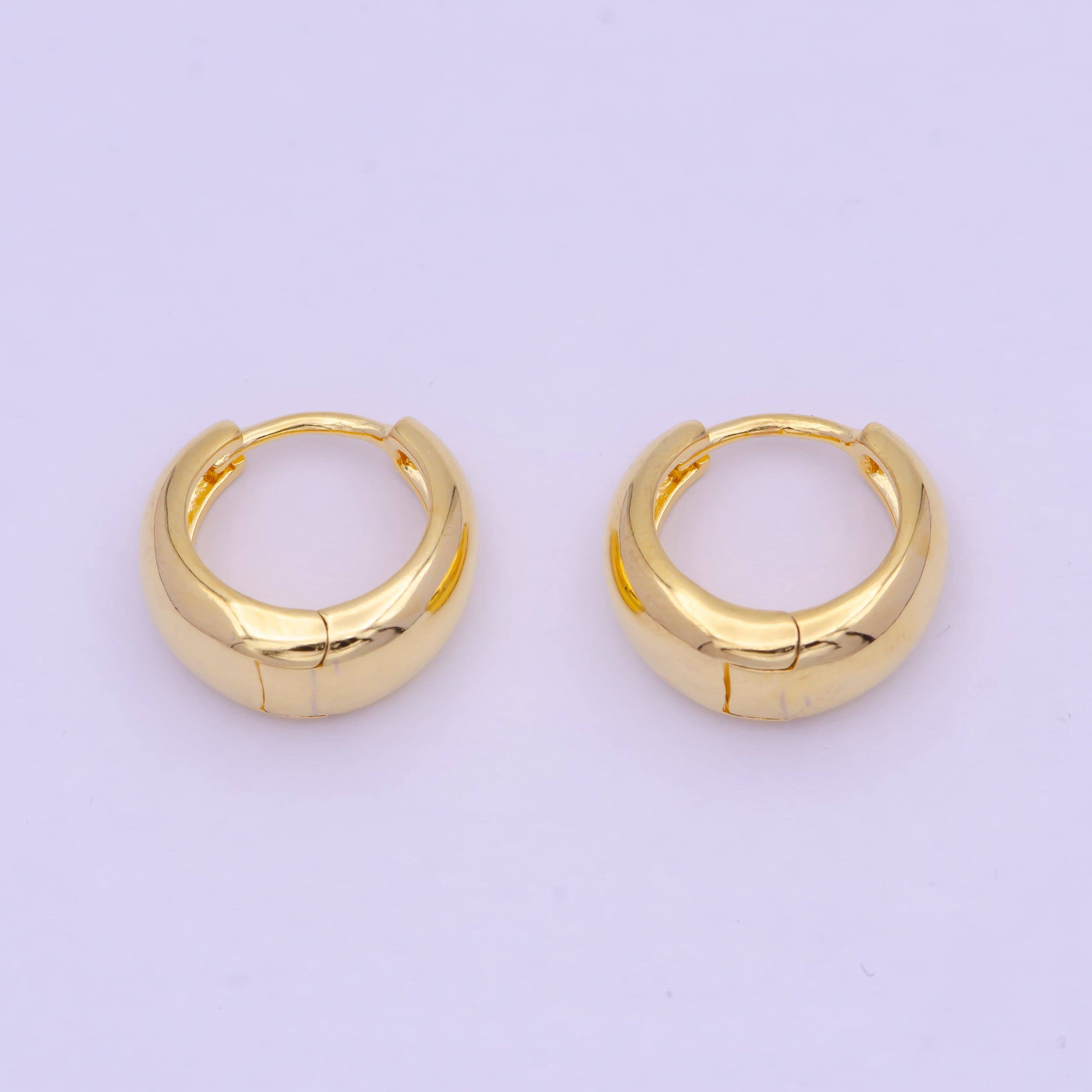 24k Gold Titanium Bali Hoop Earrings, Bali Nattiyan Earrings, Nattiya, –  HandTstudio