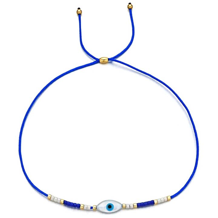 KIKICHIC - Wholesale Charm/Dangle Bracelet - Evil Eye Good Luck String Bracelet1