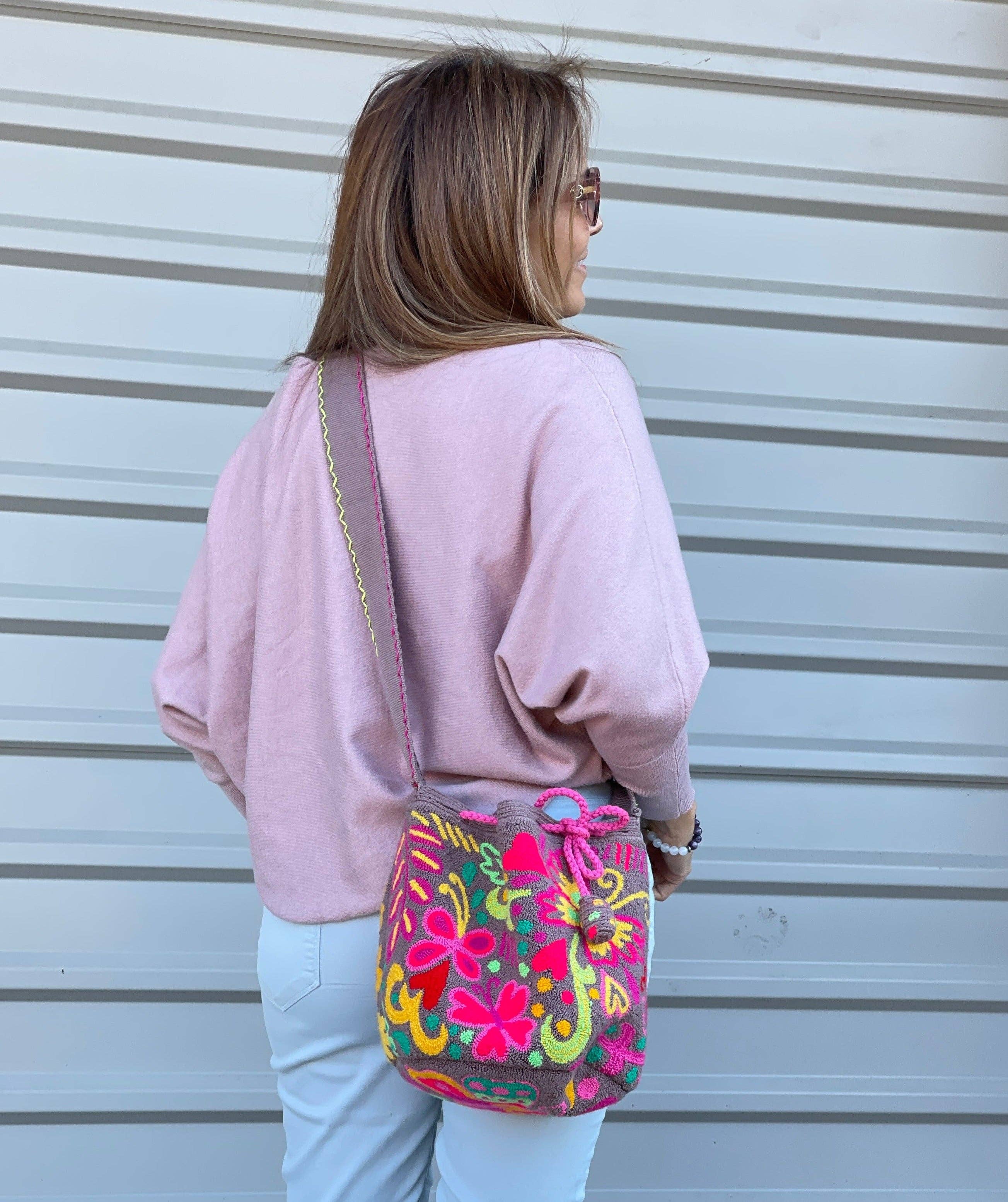 Colorful 4U - Wholesale Crossbody Bag - Women's - Mirabel Encanto Crossbody Bag | Tapestry Embroidery Purse20