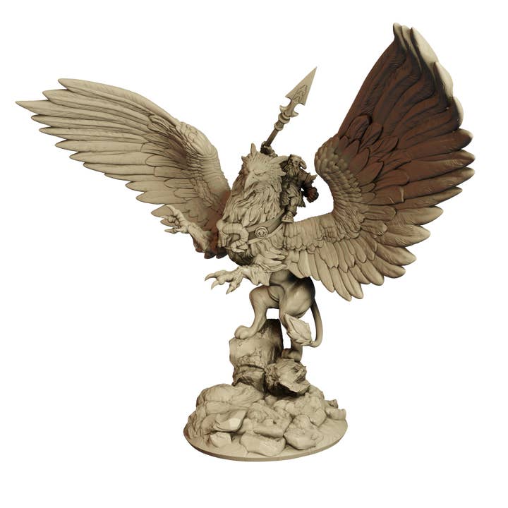 Rei Anão montado em Grifo por atacado de Forg3d