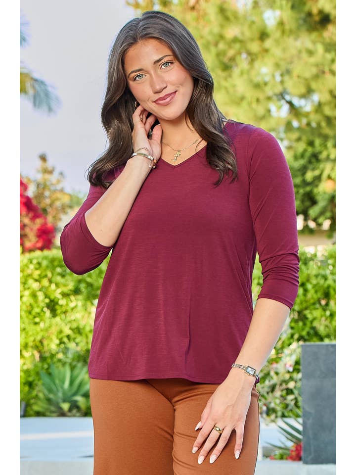 Dear Scarlett - Wholesale T-Shirt - Women's - Our signature classic v-neck poly bled CL-VNECK