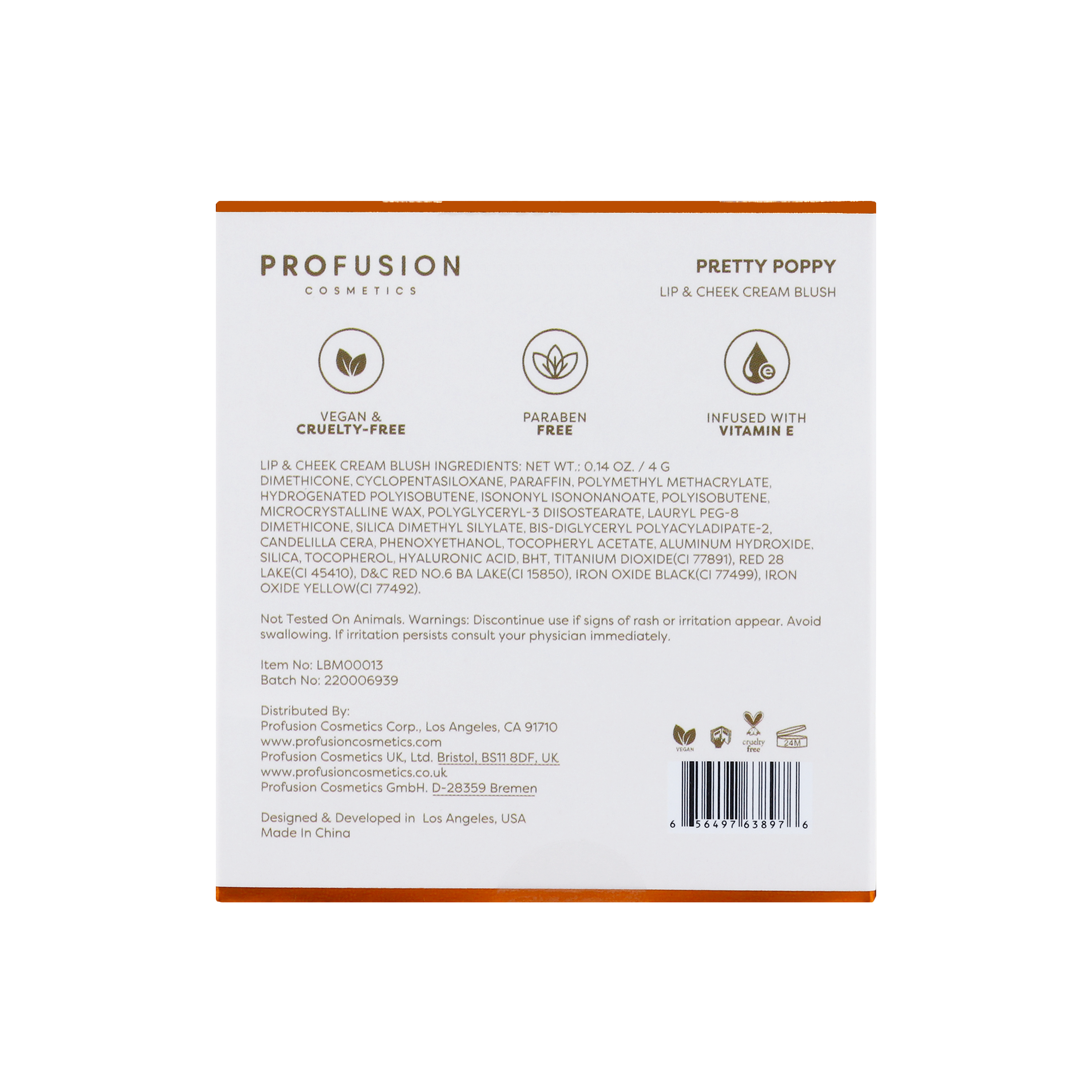 VIAI Beauty - Wholesale Blush - PROFUSION Petal Perfect | Pretty Poppy Lip & Cheek Cream Blush6