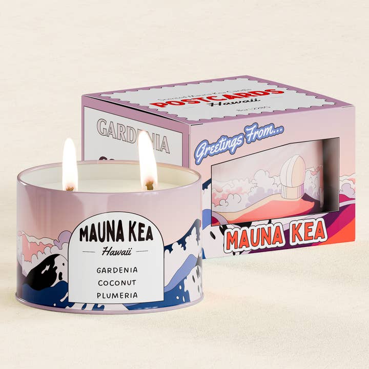 Mauna Kea, Hawaii | Scented Destination Candle for wholesale by Postcards