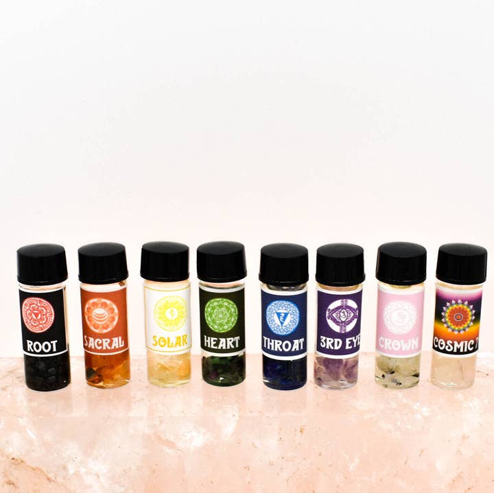 chakra mini activation oils for wholesale by Love Blessed Brands™️