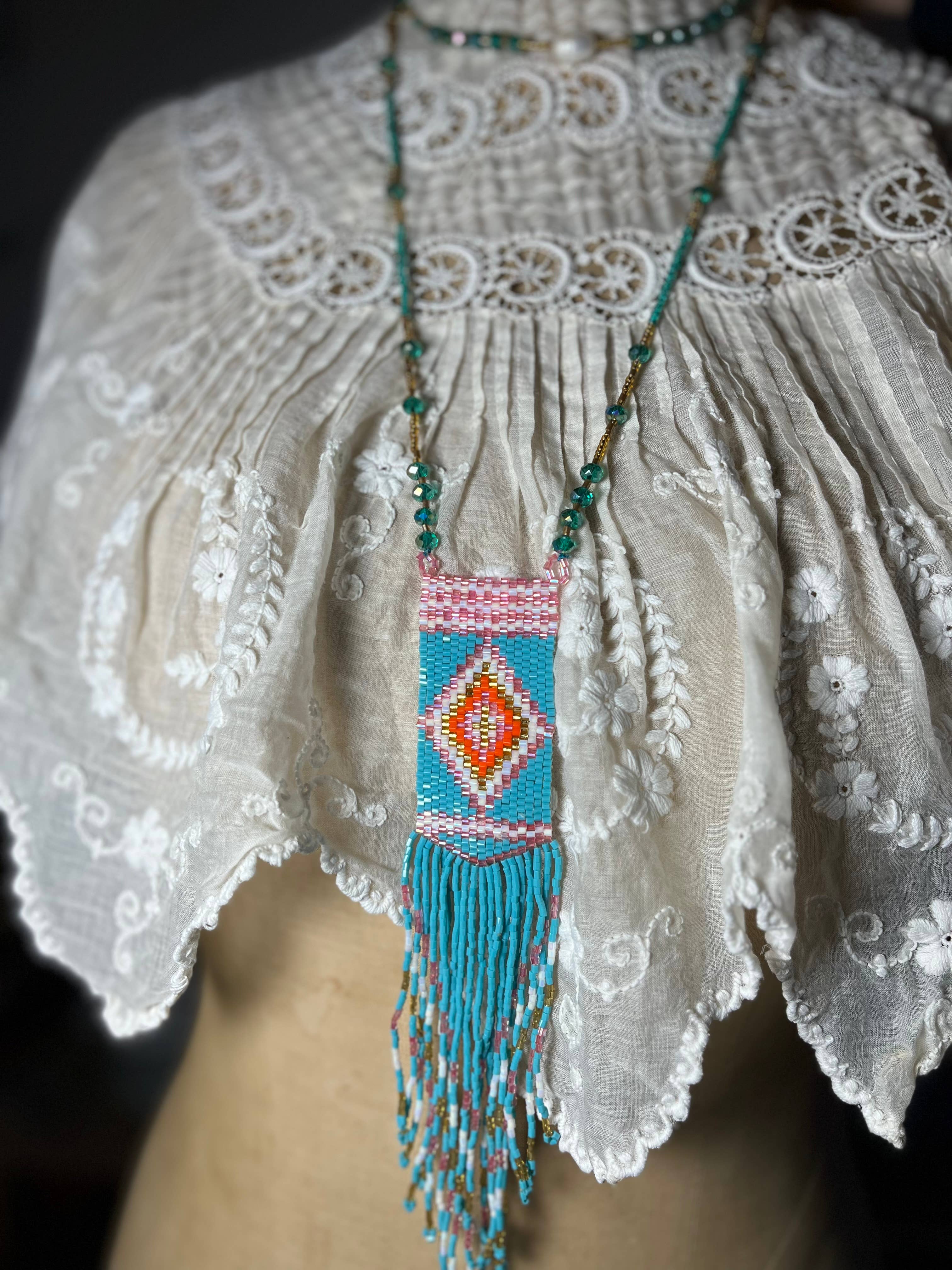 Flora Jane Paris - Wholesale Y-Neck/Lariat Necklace - DOUBLE ROW INDIAN PEARL NECKLACE19