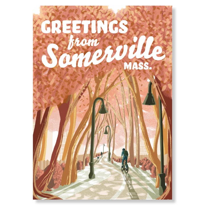 Kat Maus Haus Illustration - Wholesale Postcard - Somerville, Ma Postcard