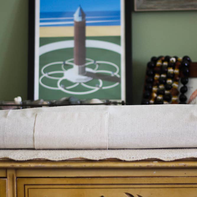 Raw Canvas Yoga Mat Bag for wholesale by Two Bridges Handmade