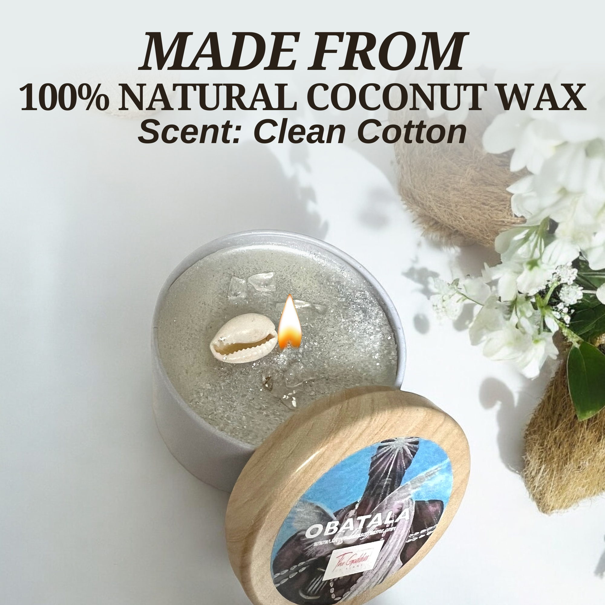 White Obatala Spiritual Offering Candle for wholesale on Faire2