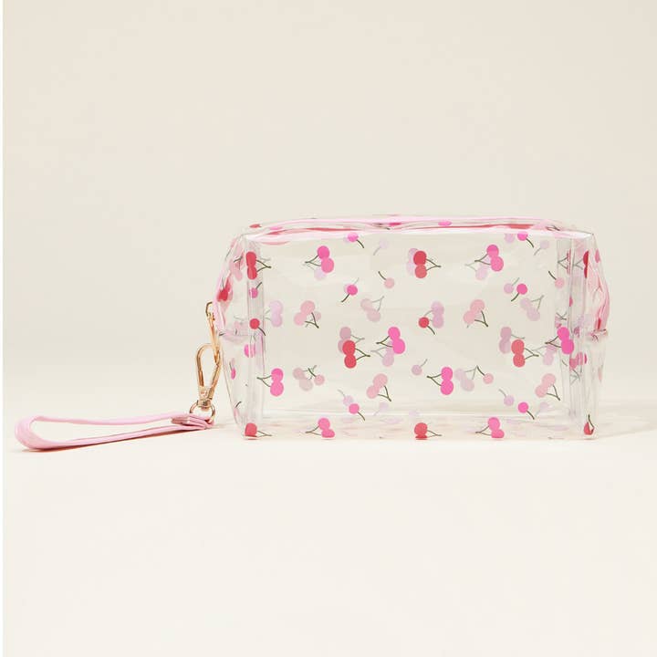 Sensibling Corp. - Wholesale Makeup/Cosmetic Bag - Cherry Lemon Orange Strawberry Transparent Cosmetic Pouch