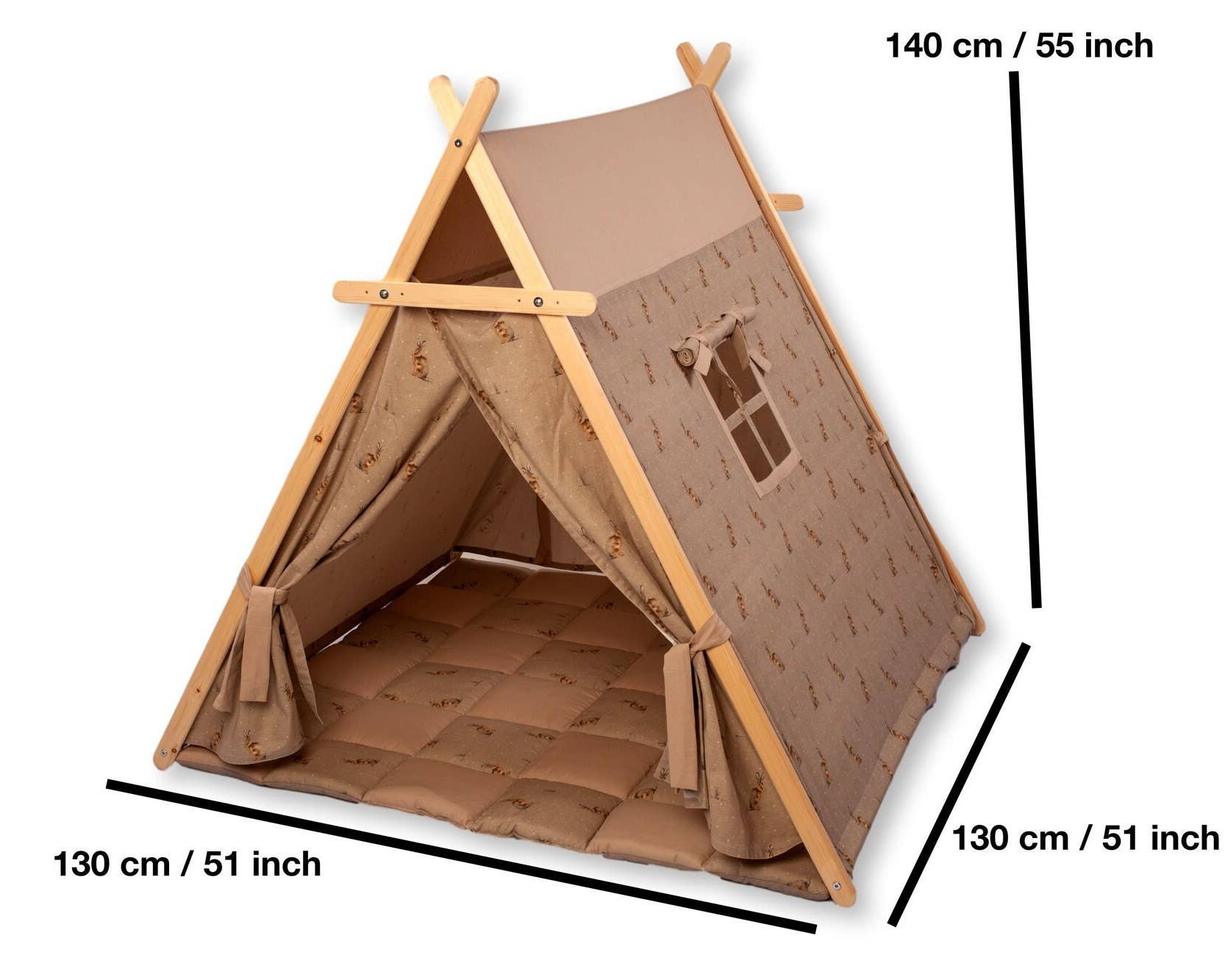 kidodido - Wholesale Tent - Kinderen - Peuter Tent en Speelkleed Set, Viking Tent voor Kinderen5