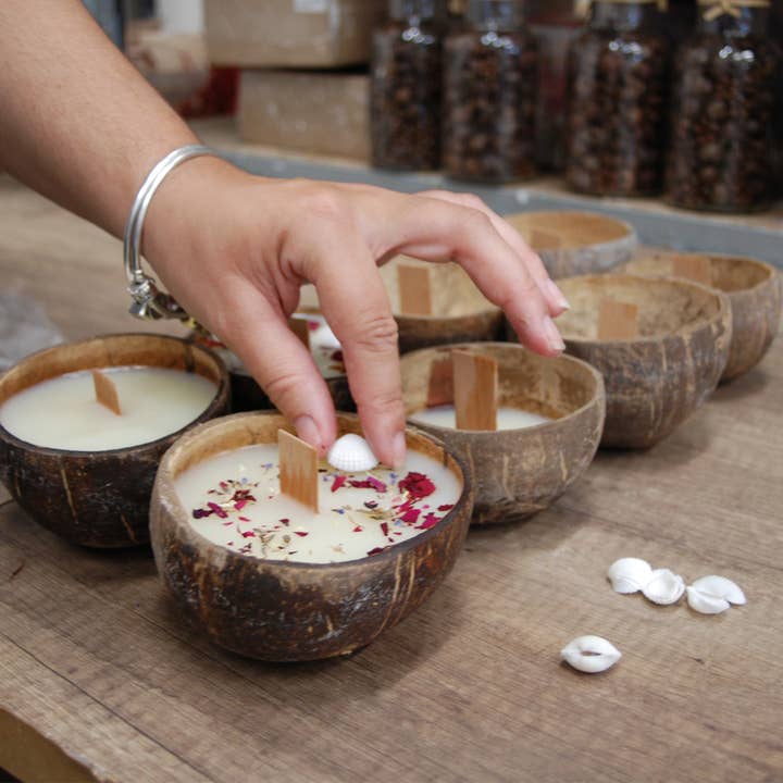 LUMINANTE - Wholesale Jar/Filled Candle - The Candle that becomes a plant Cotton Flower model "coco"7