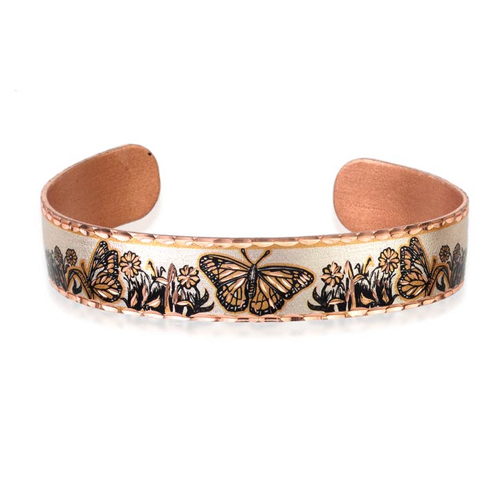 BNS 68 Monarch-Schmetterling-Armband für den Großhandel von COPPER ARTS INC.