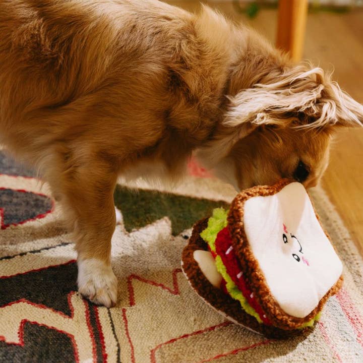ZippyPaws - Vente Jouet – chien - Snufflerz - Jouet interactif pour chien - Sandwich BLT7