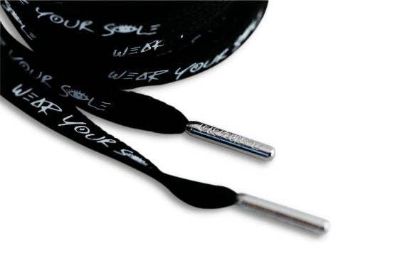 Wear Your Sole - Wholesale Shoelaces - Unisex - Logo KickStrands - Black2