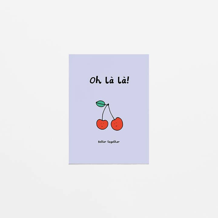 greeting card - oh là la for wholesale by Van Kira