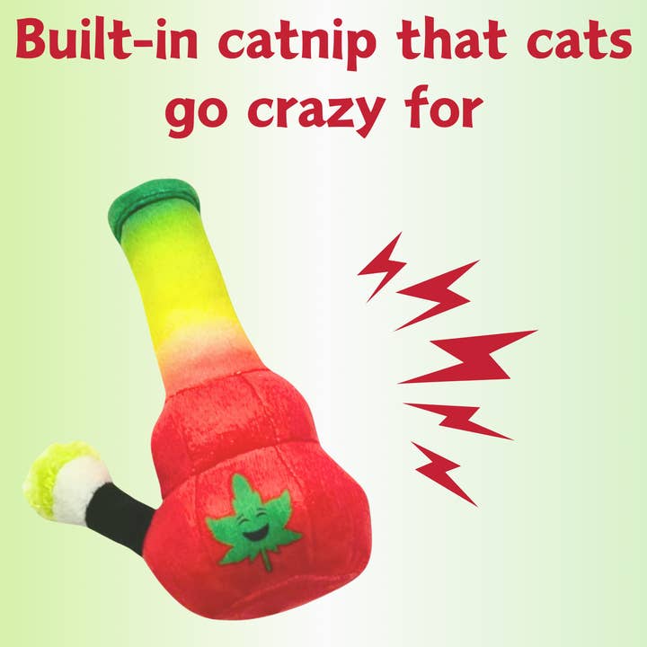PAW:20 - Wholesale Pet Toy - Cat - My Name is Lil Bo da Bong, Funny Catnip Weed Themed Cat Toy3